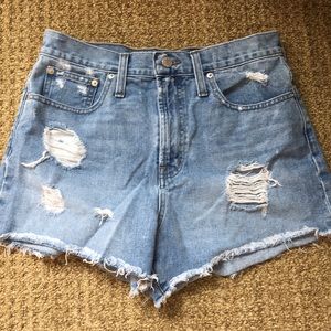 high waisted boyfriend shorts